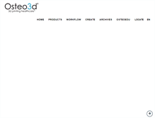 Tablet Screenshot of osteo3d.com